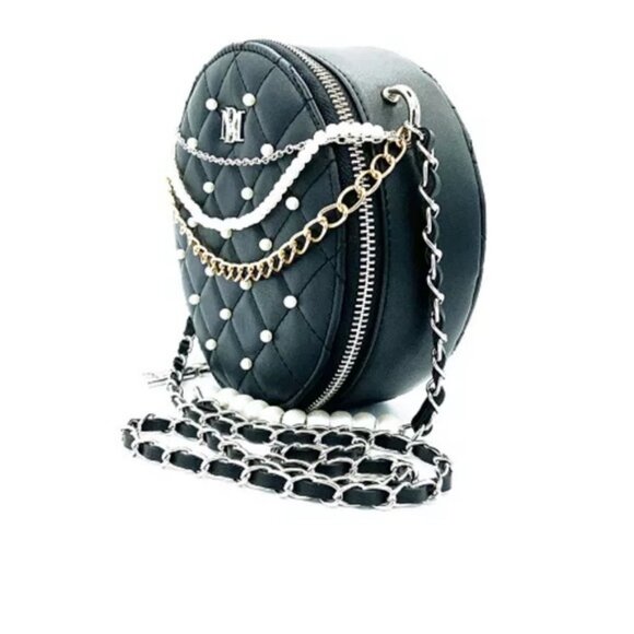 Badgley Mischka Handbags - Badgley Mischka Round Pearl Crossbody